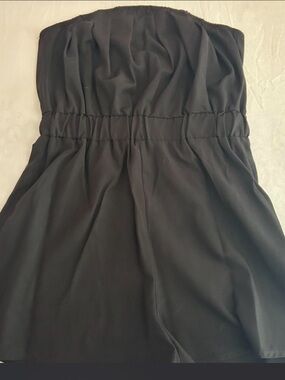 Strapless Black Women's Romper